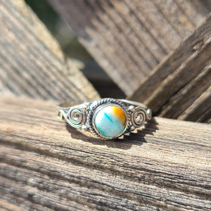 Spiny Oyster Turquoise - Arizona 925 Ring