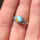 Spiny Oyster Turquoise - Arizona 925 Ring