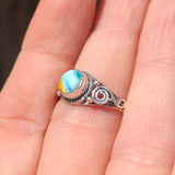 Spiny Oyster Turquoise - Arizona 925 Ring