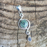 Star Galaxy Jasper & Herkimer Diamond 925 Pendant