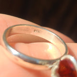 Natural Mandarin Citrine (Rough) 925 Ring