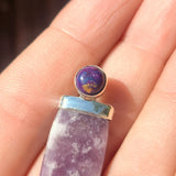 Purple Lepidolite & Copper Purple Turquoise 925 Pendant