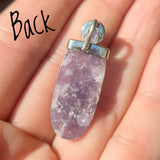 Purple Lepidolite & Copper Purple Turquoise 925 Pendant