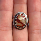Red Mookaite 925 Ring