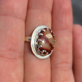 Red Mookaite 925 Ring