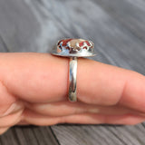Red Mookaite 925 Ring
