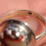 Red Mookaite 925 Ring