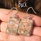 Leopard Skin Jasper 925 Earrings