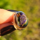 Rose Titanium Aura Druzy 925 Ring