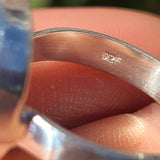 Orange Scolecite 925 Ring