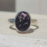 Natural Faceted Cacoxenite 925 Ring
