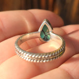 Lucky Charm Tibetan Turquoise 925 Ring
