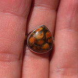 Copper Red Turquoise 925 Ring