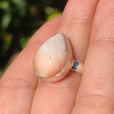 Orange Scolecite 925 Ring