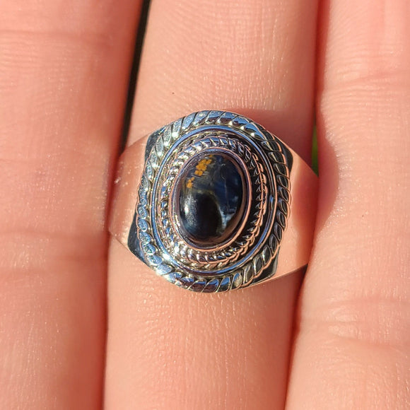 Natural Pietersite - Namibia 925 Ring