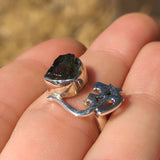 Ohm - Rough Green Apatite 925 Ring