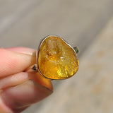 Rough Baltic Amber - Poland 925 Ring