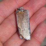 Orange Kyanite (Rough) 925 Pendant
