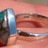 Spiny Oyster & Arizona Turquoise 925 Ring