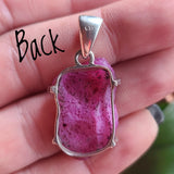 Fleece Pink Geode Druzy 925 Pendant