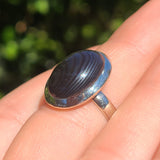 Crown of Silver Psilomelane 925 Ring