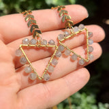 Artemis Goddess Wire Wrapped Moonstone Face Chain