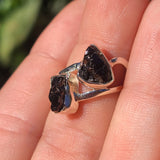 Natural Shungite 925 Ring