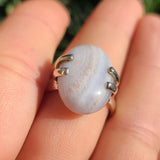 Blue Lace Agate - South Africa 925 Ring