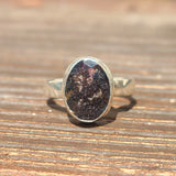 Natural Faceted Cacoxenite 925 Ring