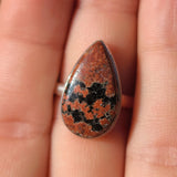Fireworks Obsidian 925 Ring