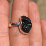 Natural Tektite 925 Ring
