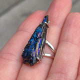 Rainbow Aura Kyanite 925 Ring