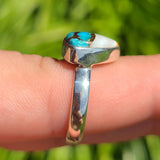 Spiny Oyster & Arizona Turquoise 925 Ring