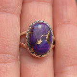 Copper Purple Turquoise 925 Ring
