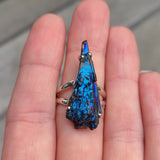 Rainbow Aura Kyanite 925 Ring