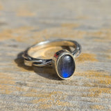 Blue Labradorite 925 Ring