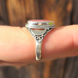Pink Tulip Quartz 925 Ring