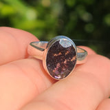 Natural Faceted Cacoxenite 925 Ring