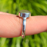 Faceted Green Kyanite 925 Ring