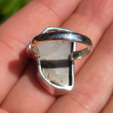 Rare Blue Forest Petrified Wood 925 Ring