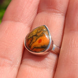Copper Red Turquoise 925 Ring