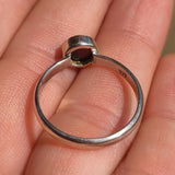 Rare Chalama Black Opal 925 Ring