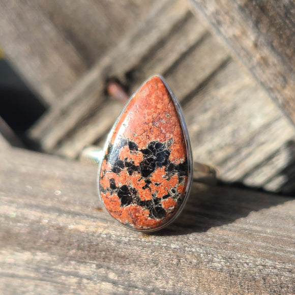 Fireworks Obsidian 925 Ring