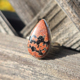 Fireworks Obsidian 925 Ring
