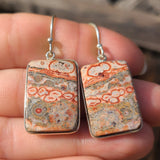Leopard Skin Jasper 925 Earrings