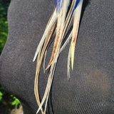 "Sacred G Me" Labradorite & Rooster Feather Earrings