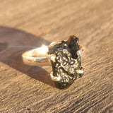 Saffordite Tektite 925 Ring