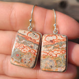 Leopard Skin Jasper 925 Earrings
