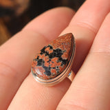 Fireworks Obsidian 925 Ring