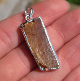 Orange Kyanite (Rough) 925 Pendant